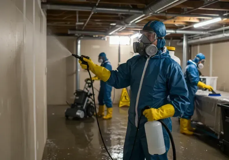 Basement Sanitization and Antimicrobial Treatment process in Boca Pointe, FL